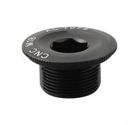babominimer Couvercle de boulon de pédalier en alliage d'aluminium M19 M20 fileté vis de fixation pour bras de manivelle compatible avec le plateau creux PROWHEEL FC4500 FC5600 IXF LEBYCLE (noir)