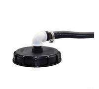 babominimer Couvercle de récipient IBC DN 150 pour machine de remplissage automatique avec kit de connexion de tuyau en spirale de 25/32 mm pour le stockage de l'eau, l'arrosage du jardin (25 mm)