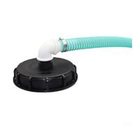 babominimer Couvercle de récipient IBC DN 150 pour machine de remplissage automatique avec kit de connexion de tuyau en spirale de 25/32 mm pour le stockage de l'eau, l'arrosage du jardin (32 mm)