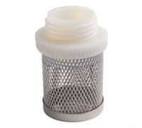 babominimer Crépine d'aspiration en acier inoxydable pour tuyau de 1,9 cm, équipement d'arrosage de jardin avec filtre à mailles fines pour barils de pluie, pompes et systèmes d'irrigation (/2")