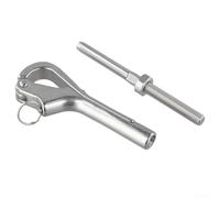 babominimer Crochet pélican ouvert avec anse à dégagement rapide construit en acier inoxydable 316 pour une utilisation marine et nautique (8 mm 111 mm)