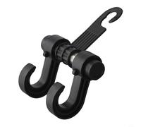 babominimer Crochets réglables pour appuie-tête de siège de voiture pour organisation de siège arrière de véhicule, cintres de rangement multifonctionnels pour sacs et courses, crochets ABS peu