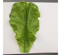 babominimer Décoration de laitue artificielle pour cuisine et décoration d'intérieur - Modèle réaliste de feuille en polyuréthane souple, vert vif, accessoire alimentaire floral réaliste pour (taille