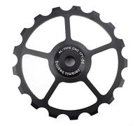babominimer Dérailleur arrière de vélo pour roue jockey 10-17T Poulie en céramique avec alliage d'aluminium et anneaux adaptateurs pour VTT pour vélo (17T)