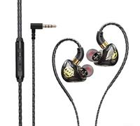 babominimer Écouteurs de jeu HiFi filaires avec micro, basses profondes en métal de type C 3,5 mm pour PC mobile, noir (3,5 mm)