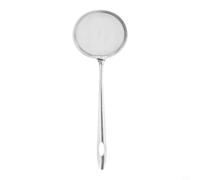 babominimer Écumoire à mailles fines en acier inoxydable pour frire et cuisiner, louche de filtre à huile avec poignée confortable, outil de cuisine durable pour enlever l'excès d'huile (taille S)