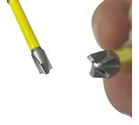 babominimer Embout de tournevis cruciforme spécial électricien en alliage d'acier FPH2 5,5 mm avec pointe magnétique, design sablé anti-rouille, compatible avec les interrupteurs à douille et (65 mm)