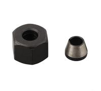 babominimer Ensemble d'adaptateurs de mandrin de serrage avec écrou pour machines de gravure et de découpe, kit de conversion de pince de toupie compatible avec les fraises à bois de 6 mm, 6,35 mm et