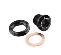 babominimer Ensemble de boulons de fixation pour pédalier en alliage d'aluminium M15-26 mm avec rondelle, vis de bras de manivelle légères de 11,5 g, compatibles avec X9 X0 et autres