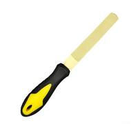 babominimer Ensemble de limes à bois de 15,2 cm et 20,3 cm - Outils à main circulaires pour la sculpture et la mise en forme du bois avec poignée confortable en plastique jaune, lame en métal durable