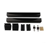 babominimer Ensemble de pinces de pare-brise pour chariot, clips en plastique noir durable et kit de matériel compatible avec pare-brise de poussette, fixe solidement l'avant pour bloquer le vent et