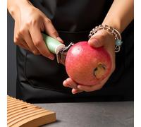 babominimer Ensemble de vide-fruits et dénoyauteurs réglables en acier inoxydable pour pommes, poires, cerises, baies - Ustensile de cuisine avec poignée ergonomique, facile à nettoyer, 23 cm