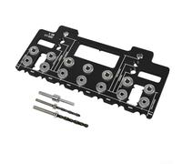 babominimer Ensemble d'outils de gabarit de quincaillerie d'armoire avec guide de perçage localisateur en alliage d'aluminium pour le travail du bois étagère kit de perçage de trou de goupille pour