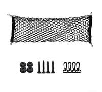 babominimer Filet de coffre de voiture 110 cm x 50 cm élastique pour coffre de voiture, compatible avec les camping-cars et camions fourgons, maille en nylon robuste avec coutures en Z renforcées