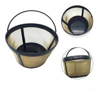 babominimer Filtre à café réutilisable 4 tasses compatible avec les machines, maille en acier inoxydable 304, fond solide compatible avec une meilleure extraction des saveurs, pour