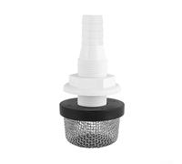 babominimer Filtre à oxygène pour réservoir de poissons marins, connecteur de coque, ABS et acier inoxydable amovible pour aération, entrée d'eau, accessoire pour bateaux de pêche et