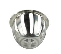 babominimer Filtre de descente en acier inoxydable pour toit et balcon, couvercle de vidange rond et bouchon de tuyau de pluie pour composants de gouttière extérieures, feuilles de débris (75 mm)