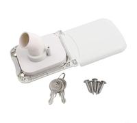 babominimer Filtre d'entrée par gravité pour camping-car avec couvercle magnétique à double verrouillage à clé et construction en ABS pour une utilisation extérieure sécurisée pour intérieur de 32 mm
