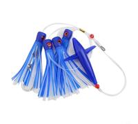 babominimer For Feather Rig Bird Trolling Leurre Daisy Chain for Big Game Fishing with 150mm Length and 210g Weight for Thon, Marlin, Sailfish (C2)