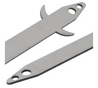 babominimer Gabon Outil de reliure en acier inoxydable avec tête incurvée ergonomique pour une fixation sûre et une installation efficace des grilles Gabion et garde-corps (25 x 2,5 cm)