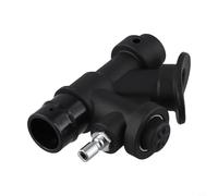 babominimer Gonfleur K-Valve pour plongée sous-marine avec gonflage oral à 45 degrés pour BCD, construction compacte en nylon et cuivre, standard 2,5 cm