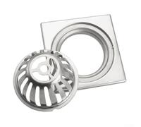 babominimer Gouttière en acier inoxydable de 1,9 cm pour gouttière de 1,9 cm, protection contre le drainage de l'eau de pluie dans les maisons et les jardins (carré, 7,6 cm)