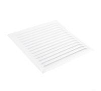 babominimer Grille d'aération carrée en aluminium pour ouvertures de conduit de mur et de plafond, blanc, 150 x 150 mm (300 x 300 mm)