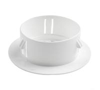 babominimer Grille de ventilation murale en plastique pour ouvertures de conduit de climatisation, rosace décorative en polypropylène blanc, capuchon rond pour chauffage et refroidissement (70 mm)