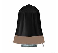 babominimer Housse de fontaine d'extérieur 91,4 x 106,7 cm (D x H) imperméable pour fontaines à étages avec base ronde, revêtement en PVC polyester 420D très résistant, anti-UV, résistante à la