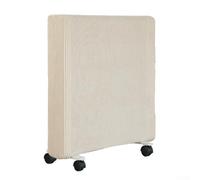 babominimer Housse de protection élastique en polyester anti-poussière pour radiateur à huile ou électrique, tissu léger respirant avec cordon ajusté, compatible avec Wi, beige S