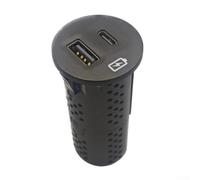 babominimer Hub de chargeur de console centrale pour Bronco Explorer Escape pour Edge 2021-2022, panneau de commutation ABS noir, remplacement pour OEM LU5T-19J211