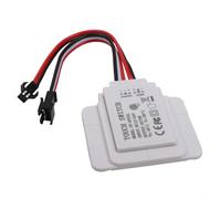 babominimer Interrupteur à capteur tactile 12 V 5 A 60 W pour miroir LED, bouton de contrôle étanche pour salle de bain, armoire de maquillage, verre de 1 à 5 mm, marche/arrêt à une seule touche avec