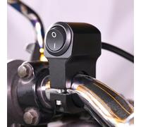 babominimer Interrupteur de guidon électrique et scooter 2 en 1, 22 mm, alliage d'aluminium 3 en 1, clignotants et contrôle avec design Plugger and Play, (noir)