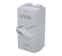 babominimer Interrupteur d'isolation de charge rotatif étanche 35 A 35 A Isolateur de moteur triphasé IP66 Anti-poussière ABS Interrupteur de déconnexion électrique pour énergie alternative extérieure