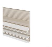 babominimer Joint d'étanchéité en silicone pour porte - 1 m de long - 5 cm de large - Transparent - Pour bas extérieur et intérieur - Verre en bois et diapositives (transparent)