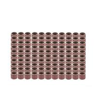 babominimer Kit de 100 tambours de ponçage avec grain 80/180/240, manchons de bandes abrasives de 12,7 mm et mandrins de 3,17 mm, accessoires pour outils rotatifs en carborundum pour nettoyage des