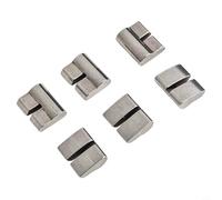 babominimer Kit de 6 cliquets de moyeu de rechange en métal pour roue libre et accessoires de montagne et de route, pièces de réparation argentées lisses (R2,4 x 9,8 (type 9))