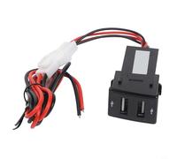 babominimer Kit de câblage de prise de chargeur USB pour D-MAX, MU-X V-Cross et pour modèles Holden 2012-2020 | Double chargeur de voiture USB avec indicateur LED bleu | Entrée CC 12 V-24 V, 5 V O