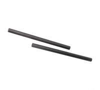 babominimer Kit de réparation de canne à pêche en fibre de carbone 1 mm-10 mm x 10 cm Bâtons de rechange pour la construction et la restauration de canne cassée, blanc de canne noire légère pour (6 mm