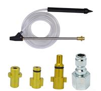 babominimer Kit de sablage humide pour nettoyeur haute pression - Outil de retrait de peinture de rouille - Lance de sableuse - Siphon et adaptateur de tuyau pour nettoyeur haute pression - Nettoyage