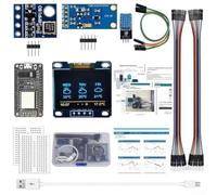 Babominimer Kit de station météo ESP8266 DIY pour écran OLED, capteur de pression et de lumière BH1750FVI, pour suivi et prévision du climat intérieur