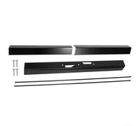 babominimer Kit de tringle à rideau et garniture de cheminée avec barre de support réglable en métal pour ouvertures de cheminée de 76,2 à 122,9 cm de large, accessoires de montage d'écran de grille