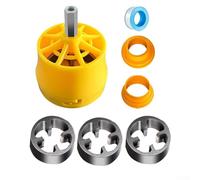 babominimer Kit d'Enfile-Tube en PVC pour Perceuse Électrique 1/2", 3/4", Matrices 1", Construction en Métal et Plastique, Mécanisme de Verrouillage à Boucle Rapide, Cu Lisse