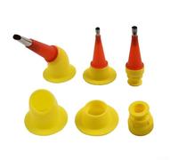 babominimer Kit d'outils de calfeutrage 20 pièces en acier inoxydable avec embouts en caoutchouc intégrés à 45 degrés et bases de connexion multiples pour mastic, colle à verre, joint époxy,