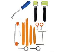 babominimer Kit d'outils de démontage de panneau de porte intérieure de voiture et garniture audio avec rouleau insonorisant pour réparation automobile et installation d'isolation acoustique