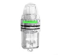 babominimer Lampe de pêche sous-marine LED avec éclairage clignotant à 360°, construction étanche en polypropylène et acier inoxydable, longue durée de vie de plus de 400 heures, batterie remplaçable