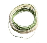 babominimer Ligne principale de pêche à la mouche en eau salée WF6F-WF10F en nylon de 30,5 m - Courte ligne flottante pour lancer et pêcher en mer - Couleur verte ou crème - Durable et lisse (WF10F)