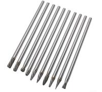 babominimer Lime rotative en carbure, cylindrique à double tranchant, lame en acier tungstène, lame de 8 mm, tige de 6 mm, longueur 150 mm, convient pour le bois (E)