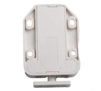 babominimer Loquet à pousser 3 kg pour grenier, placard, placard, porte, compteur réglable en deux parties, design non magnétique, sûr près des rubans adhésifs ou des disques (blanc)