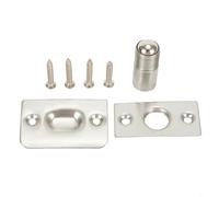 babominimer Loquet à ressort réglable en acier inoxydable avec gâche pour placard intérieur, double battant et porte française, rouille robuste